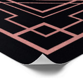 アールデコ 1920年代 ブラック＆ローズゴールド ウェルカムサイン ポスター (角)