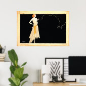 アールデコ～20代フラッパーの少女 ポスター (ホームオフィス)