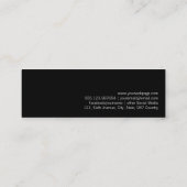 アールデコ- 20s名刺-フェイクな金ゴールドフレーム スキニー名刺 (裏面)