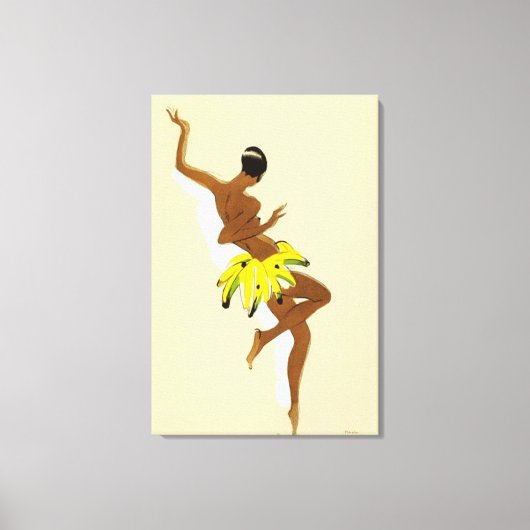 アールデコ | Black Thunder by Paul Colin キャンバスプリント (正面)