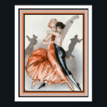 アールデコ「Dance Le Deux」 16 x 20ポスター ポスター<br><div class="desc">ダンス・ル・ドゥ、パリのアールデコポスター – 16 x 20</div>