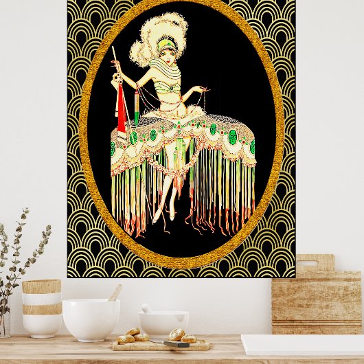 アールデコ- J Carlos 1926 ポスター (キッチン)