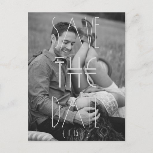 アールデコ | Madern Bohemian |日付の保存 案内ポストカード (正面)