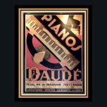 アールデコ「Pianos Daude」ポスター16 x 20 ポスター<br><div class="desc">ヴィンテージ、アールデコ、Pianos Daudeの広告 – 16 x 20</div>