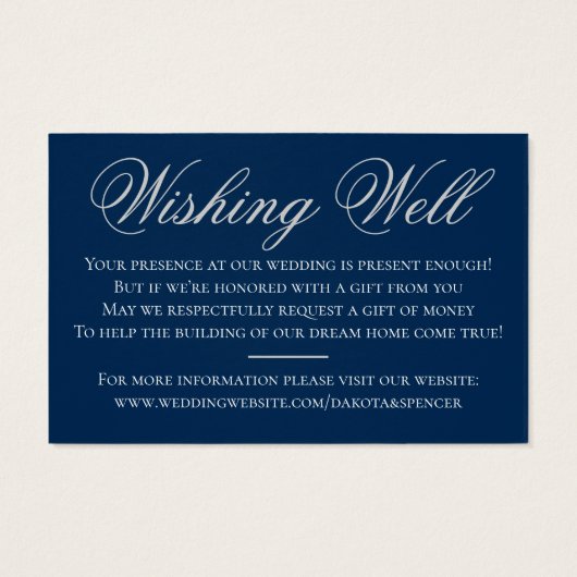 アールデコ | Silver Navy Blue Wishing Well (裏面)