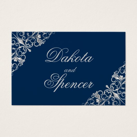 アールデコ | Silver Navy Blue Wishing Well (正面)