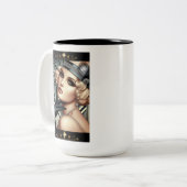 アールデコFemme Fatale Mug (2トーンBlk) ツートーンマグカップ (正面左)