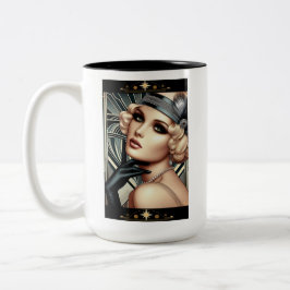 アールデコFemme Fatale Mug （2トーンBlk） ツートーンマグカップ