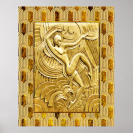 アールデコFollies Bergere - Maurice Pico Poster. ポスター