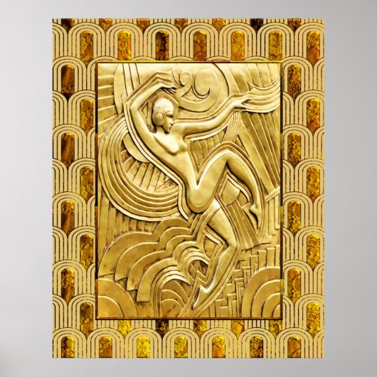 アールデコFollies Bergere - Maurice Pico Poster. ポスター (正面)