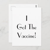 アールデコI 得 The Vaccineタイポグラフィはがき ポストカード (正面/裏面)