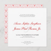 アールデコIIモダン結婚式招待状 招待状 (正面/裏面)