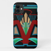 アールデコiPhone 11およびアップケース（黒） Case-Mate iPhoneケース (裏面)