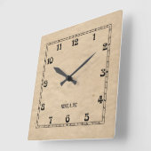 アールデコKRS スクエア壁時計 (傾斜)