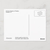 アールデコParamount Theater, Oakland, CA ポストカード (裏面)