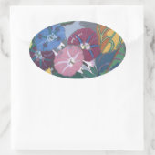 アールデコPetunias – ステッカー (バッグ)