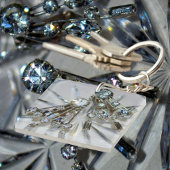 アールデコRhinestonesヴィンテージエレガンス キーホルダー