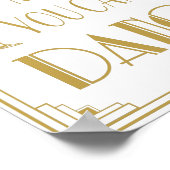 アールデコRoaring 20's Trust me can Danceプリント ポスター (角)