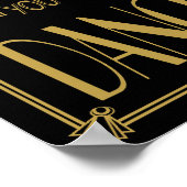 アールデコRoaring 20's Trust me can Danceプリント ポスター (角)