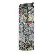 アールヌーボーいちご葉と、シルバーグレイ タンブラー (回転左)