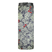 アールヌーボーいちご葉と、シルバーグレイ タンブラー (裏面)