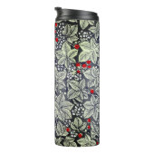 アールヌーボーいちご葉と、シルバーグレイ タンブラー (回転右)