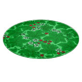 アールヌーボーいちご葉と、ライムグリーン カッティングボード (角)