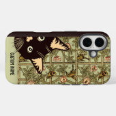 アールヌーボーおもしろい鳥の不思議な猫フローラ Case-Mate iPhoneケース (裏面 (横))