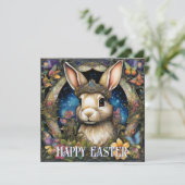 アールヌーボーお洒落バニー・イースター シーズンカード (スタンド正面)