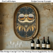 アールヌーボーお洒落金ゴールドカエルCM9デクページ 薄葉紙