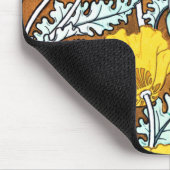 アールヌーボーかわいらしイエローポピー マウスパッド (コーナー)