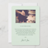 アールヌーボーかわいらしフレ感謝していーム サンキューカード (裏面)