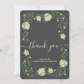 アールヌーボーかわいらしフレ結婚ームサンキューカード サンキューカード (正面)