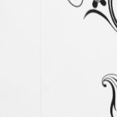 アールヌーボーとカラユリの水彩画 壁紙 (縫い目)