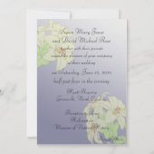 アールヌーボーなリリーの結婚式招待状 招待状 (裏面)