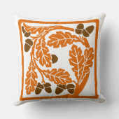 アールヌーボーのどんぐりと離れ クッション (裏面)