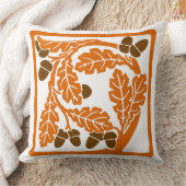 アールヌーボーのどんぐりと離れ クッション (ブランケット)