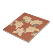 アールヌーボーのはすの花が付いているセラミックタイル タイル (側面)