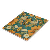 アールヌーボーのまわりに装飾陶瓦 タイル (側面)