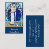 アールヌーボーのアクエリアスの名刺 名刺 (正面/裏面)