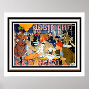 アールヌーボーのアブサンのBerthelotポスター16 x 20 ポスター