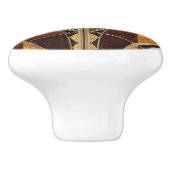 アールヌーボーのアール・デコ、ヴィンテージ、数々のな木製色、 セラミックノブ (側面)