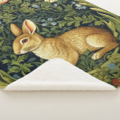 アールヌーボーのウサギ シェルパブランケット (3/4)