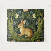 アールヌーボーのウサギ タペストリー (正面(横))