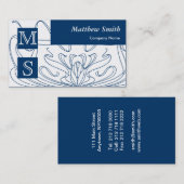 アールヌーボーのコンサルタントの名刺 名刺 (正面/裏面)