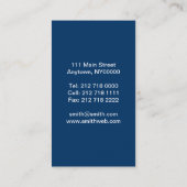 アールヌーボーのコンサルタントの名刺 名刺 (裏面)