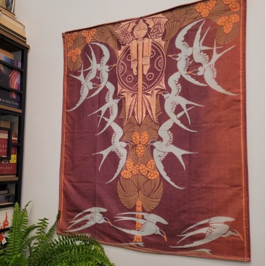 アールヌーボーのスコットランド人の高地 タペストリー