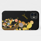 アールヌーボーのスタイルの木のパーソナライズなiPhone 5の場合 Case-Mate iPhoneケース (裏面(横))