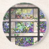 アールヌーボーのステンドグラスの芸術のコースター コースター (正面)