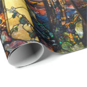 アールヌーボーのステンドグラス ラッピングペーパー (ロールコーナー)